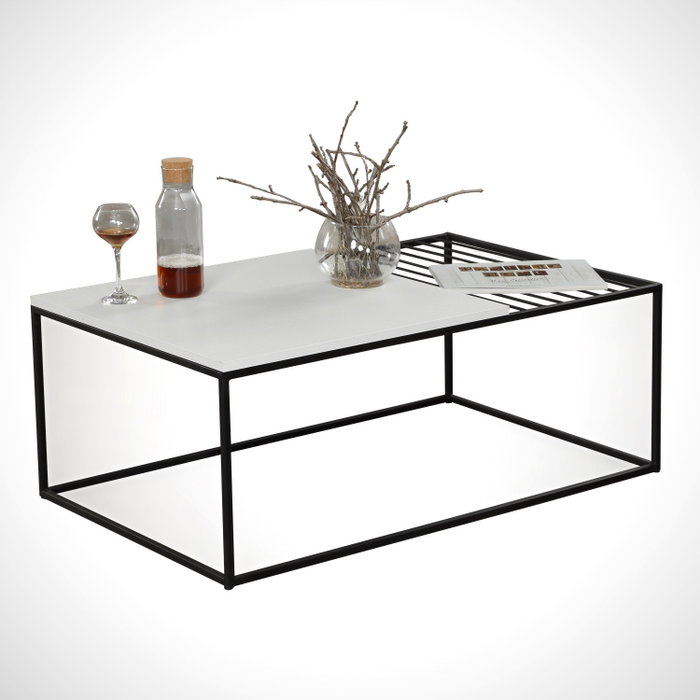Hanah Home Mesa de Centro Blanca